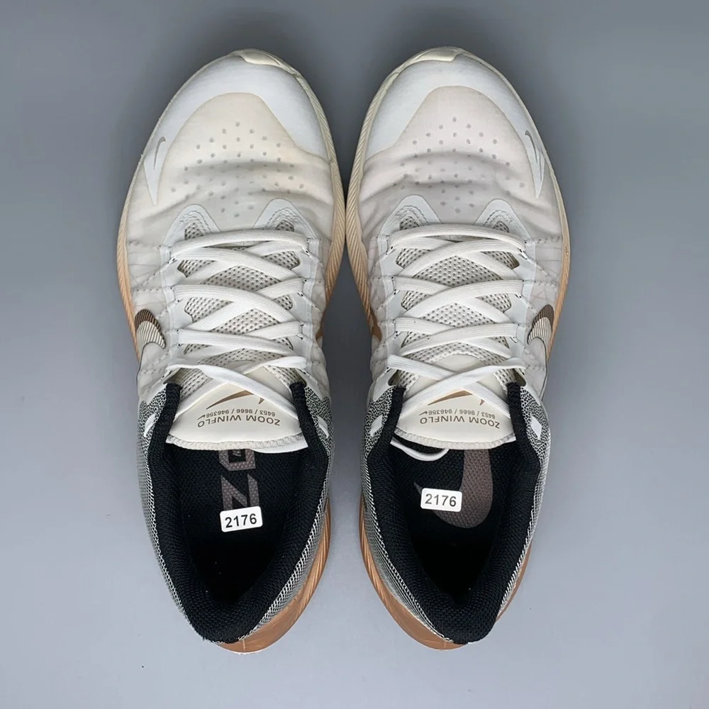 Nike Winflo 8 PRM‎ Sail White Copper Running Shoes DA3056-101 Women's Sz 9.5